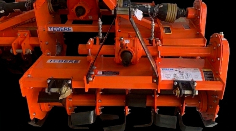 Tebere branded rotavator front view